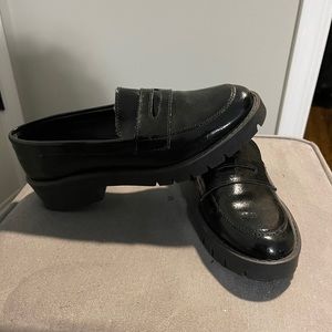 Black loafers